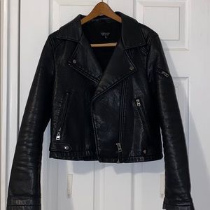 Faux leather Moto jacket